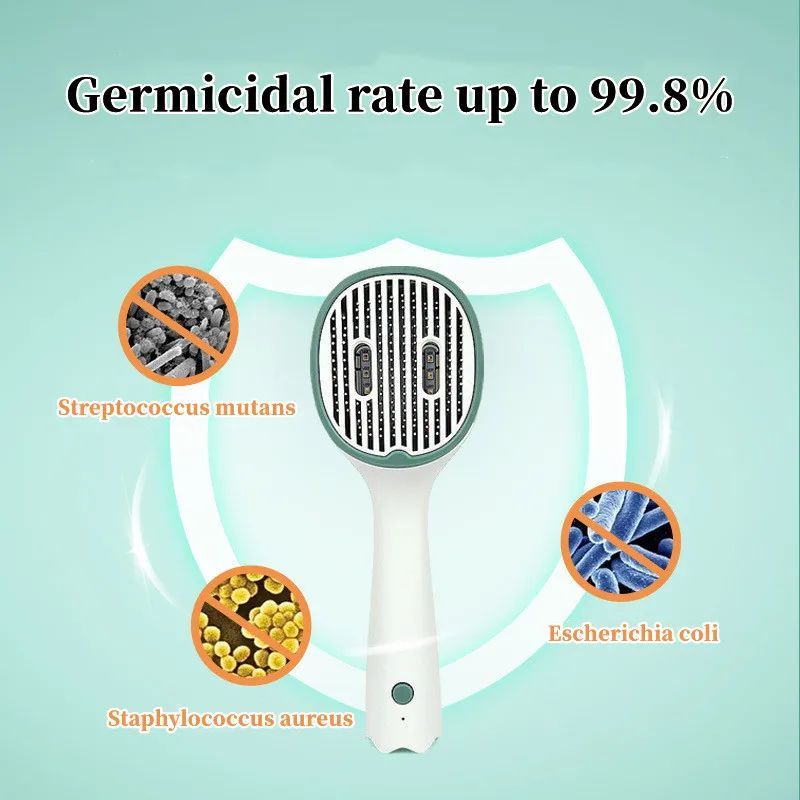 UVC Sterilized Self-Cleaning Pet Grooming Slicker Comb