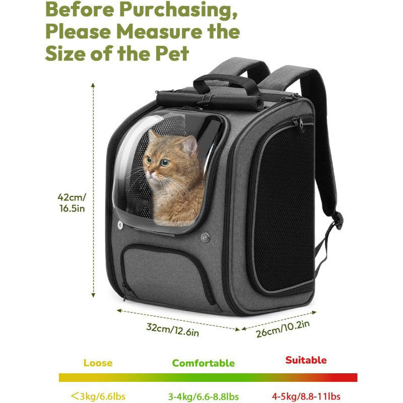 Portable Aviation-Style Pet Fashion Backpack For Pets