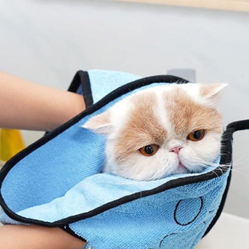 Quick-Drying Absorbent Bath Towel Multi-Size For Pets