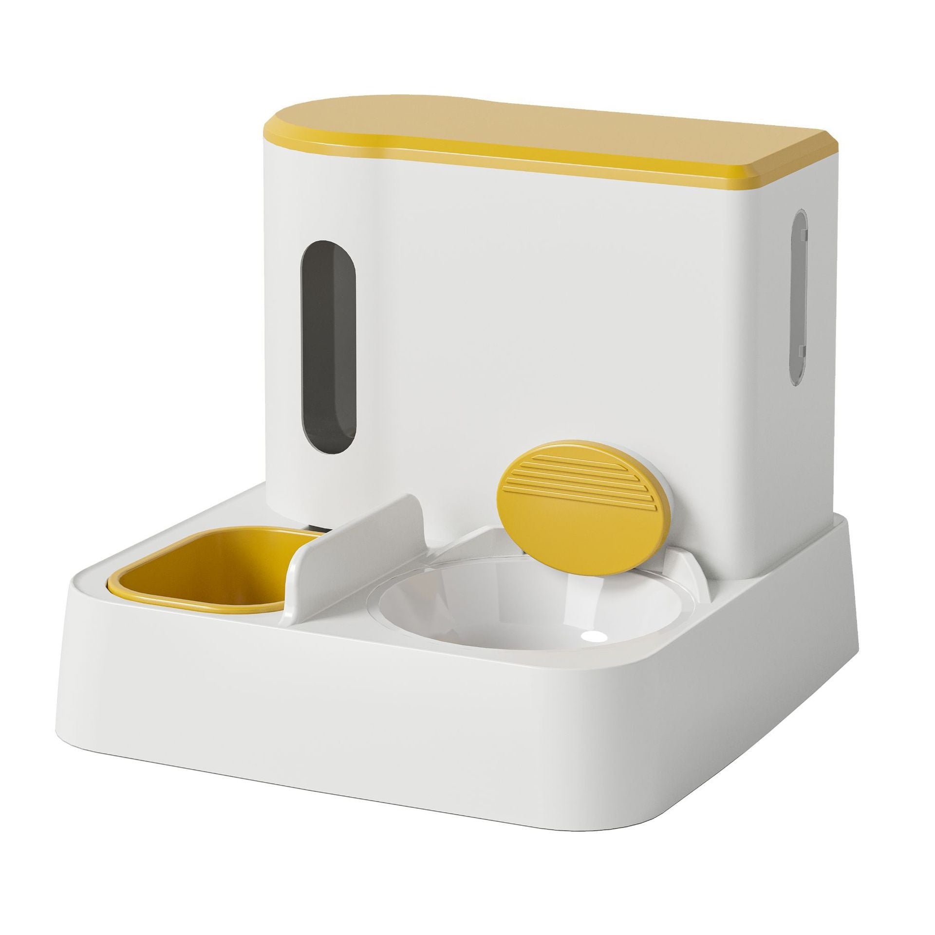 Automatic Pet Feeder And Water Dispenser Integrated Double Bowl
