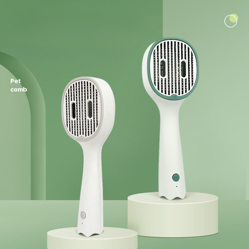 UVC Sterilized Self-Cleaning Pet Grooming Slicker Comb