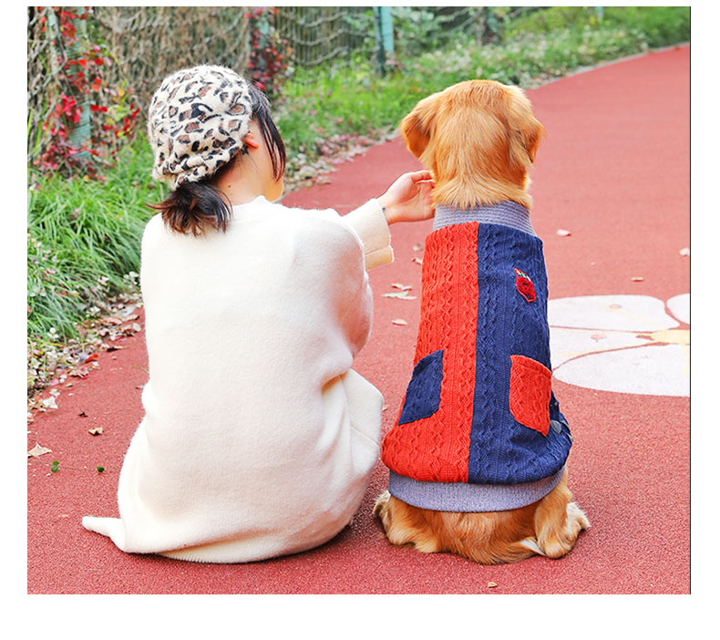 Winter Thick Warm Pet Sweater For Large Breeds