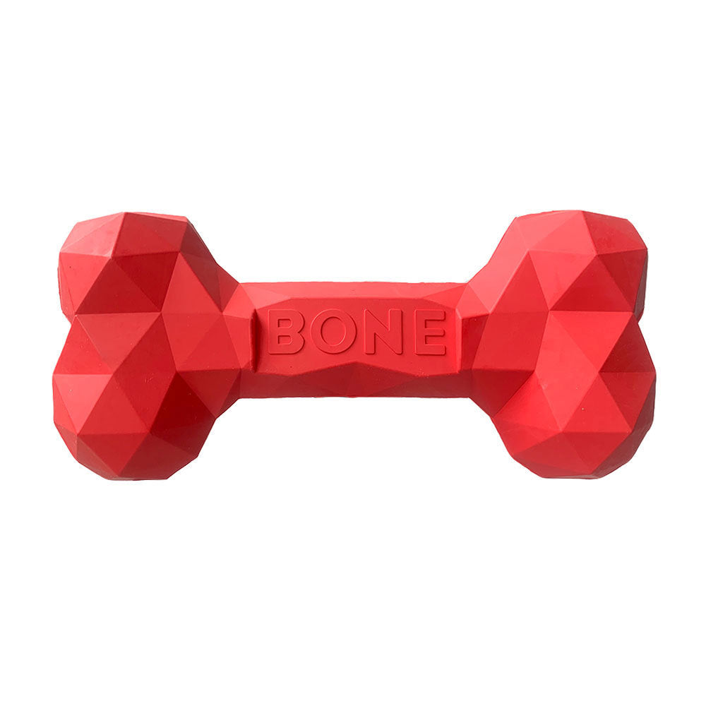 Bite-Resistant Rubber Pet Bone Toy For Teeth Grinding