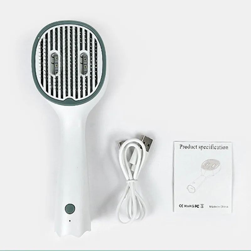 UVC Sterilized Self-Cleaning Pet Grooming Slicker Comb