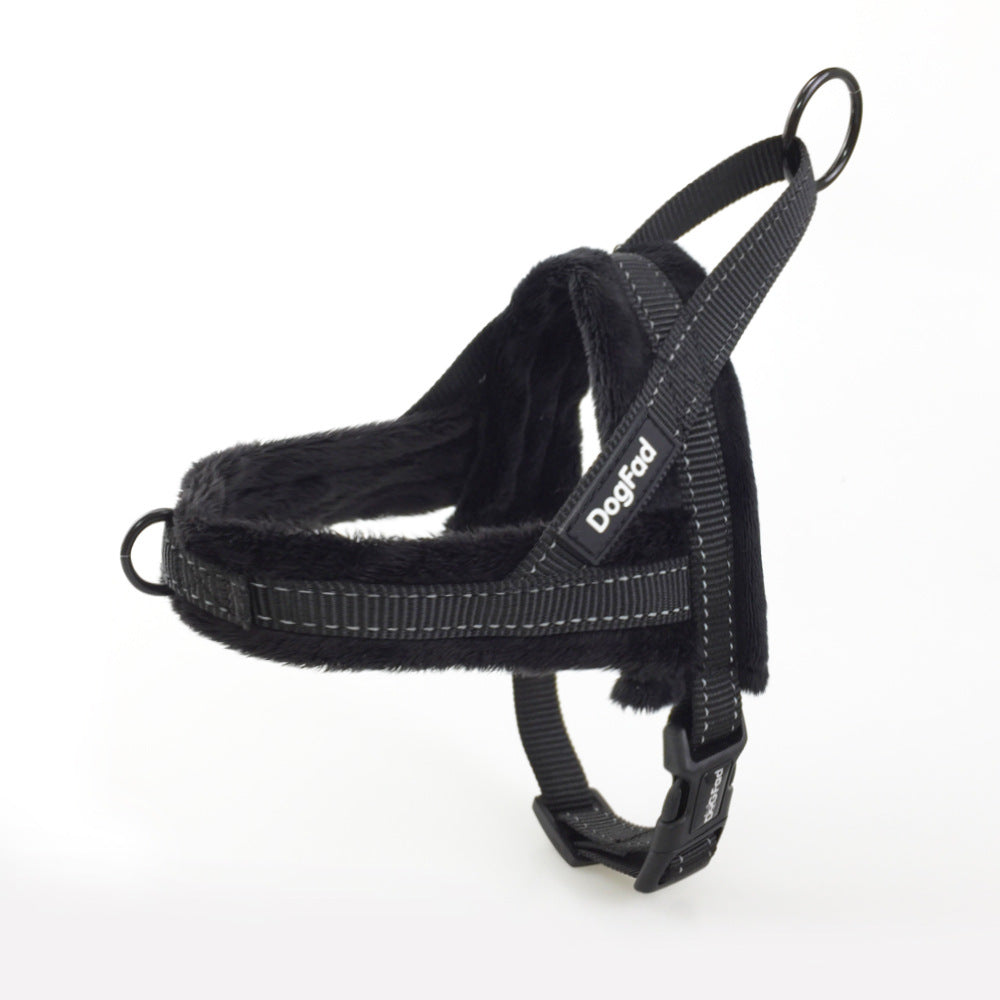 Pet Chest Strap Harness With Padded Lining And Leash