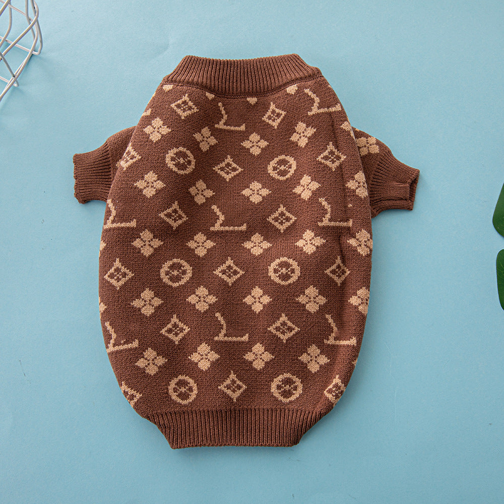 Autumn Winter Thick Warm Pet Sweater For Small Breeds