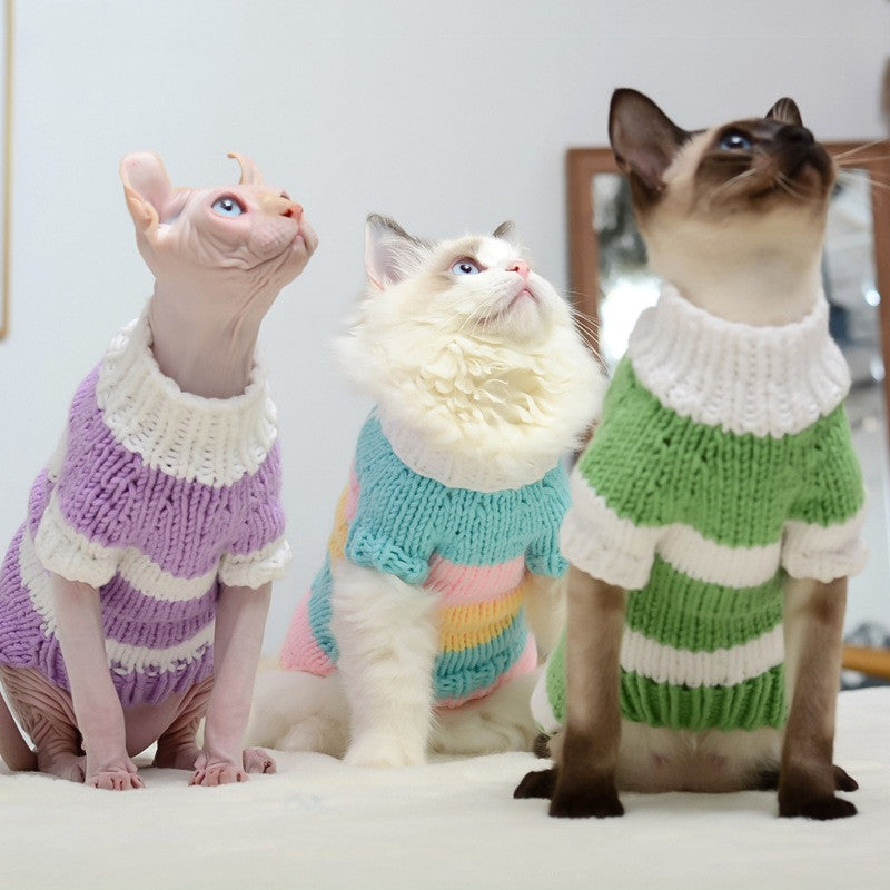 Warm Pet Sweater Soft Comfortable Winter Clothing For Pets