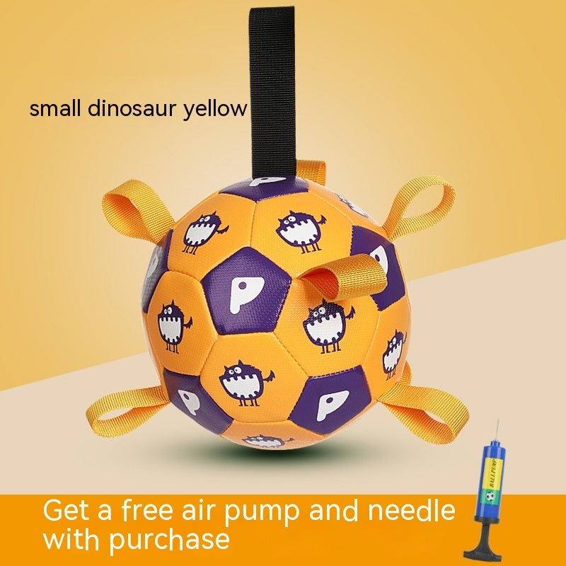 Interactive Dog Soccer Ball Toy For Outdoor Training And Chewing