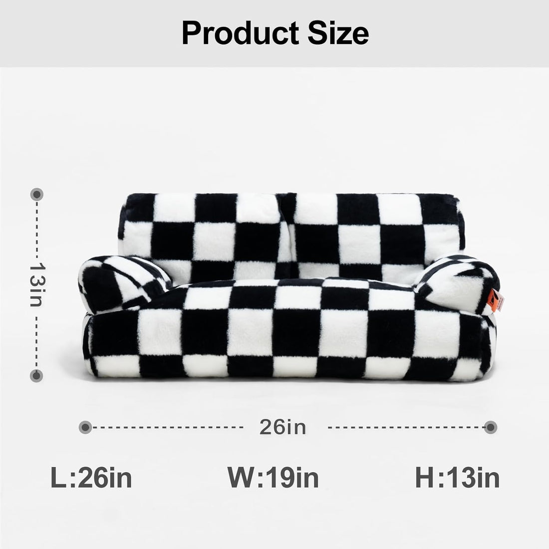 Fluffy Washable Pet Couch Bed Non-Slip for Small Pets