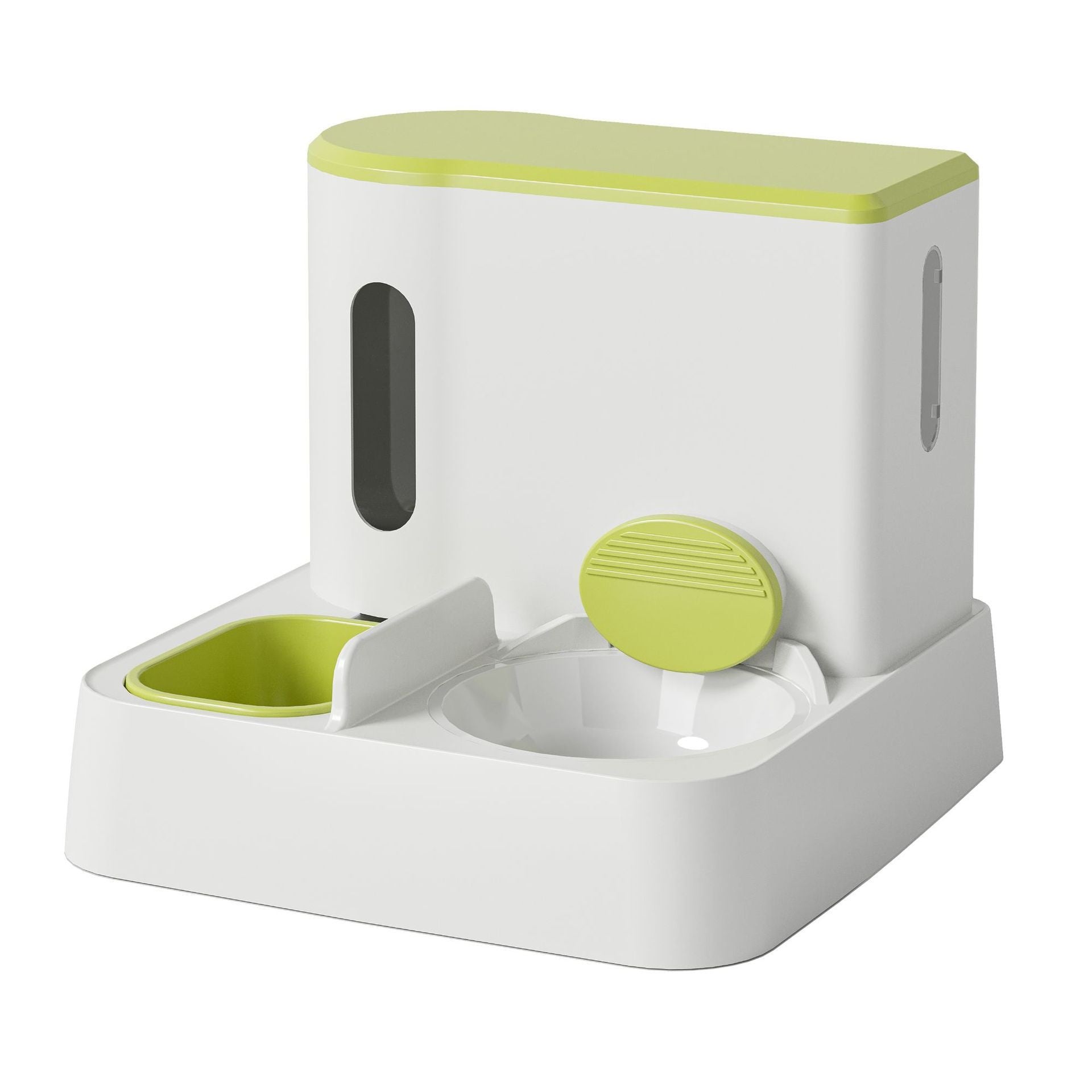 Automatic Pet Feeder And Water Dispenser Integrated Double Bowl