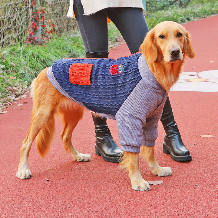 Winter Thick Warm Pet Sweater For Large Breeds