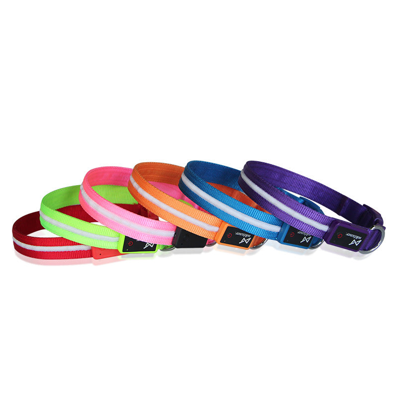 LED USB Rechargeable Luminous Pet Leash Safe Night Walking