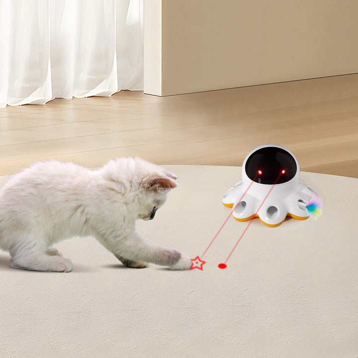 Electric Automatic Pet Teaser Toy Shiny Interactive Fun
